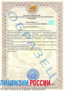 Образец сертификата соответствия (приложение) Альметьевск Сертификат ISO 27001